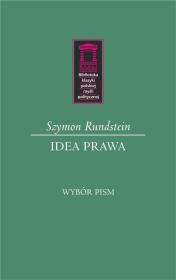 Idea prawa. Autor: Szymon Rundstein. Dadada.pl Okładka książki Idea prawa