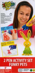 IDO3D Ultra - komplet 2 długopisów 3D - Funky Pets. Wydawca: Giochi Preziosi. Dadada.pl Opakowanie IDO3D Ultra - komplet 2 długopisów 3D - Funky Pets