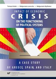 Impact of economic crisis on the functioning.... Autor: Tomasz Kubin, Małgorzata Lorencka, Małgorzata Myś. Dadada.pl Okładka książki Impact of economic crisis on the functioning...