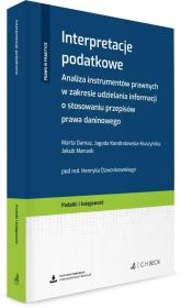 Interpretacje podatkowe. Autor: Dzwonkowski Henryk. Dadada.pl Okładka książki Interpretacje podatkowe