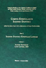 Opakowanie Ioannis Dantisci Epistulae Latinae, part 1, vol. 1