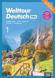 J. Niemiecki 1 Welttour Deutsch neu podr ZPiR. Autor: Mróz-Dwornikowska Sylwia. Dadada.pl Okładka książki J. Niemiecki 1 Welttour Deutsch neu podr ZPiR