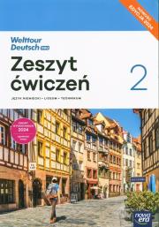 Okładka książki J.niemiecki Welttour Deutsch neu 2 LO ĆW 2024