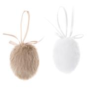 Jajka futerkowe zawieszki 6cm naturalne 2 szt.. Wydawca: DP CRAFT. Dadada.pl Opakowanie Jajka futerkowe zawieszki 6cm naturalne 2 szt.