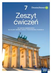 Okładka książki Język niemiecki DEUTSCHTOUR FIT NEON zeszyt ćwiczeń +kod QR dla klasy 7 szkoły podstawowej EDYCJA 2023-2025