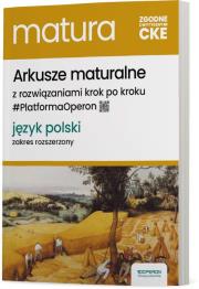 Język polski Arkusze maturalne ZR. Autor: Piotr Dobosiewicz, Jarosław Drzeżdżon. Dadada.pl Okładka książki Język polski Arkusze maturalne ZR