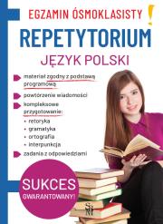 Język polski. Repetytorium. Egzamin ósmoklasisty. Autor: Lucyna Kasjanowicz. Dadada.pl Okładka książki Język polski. Repetytorium. Egzamin ósmoklasisty