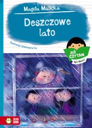 Już czytam sylabami. Deszczowe lato. Autor: Magda Malicka. Dadada.pl Okładka książki Już czytam sylabami. Deszczowe lato