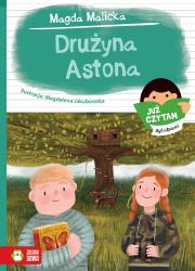 Już czytam sylabami. Drużyna Astona. Autor: Magda Malicka. Dadada.pl Okładka książki Już czytam sylabami. Drużyna Astona