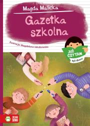 Już czytam sylabami. Gazetka szkolna. Autor: Magda Malicka. Dadada.pl Okładka książki Już czytam sylabami. Gazetka szkolna