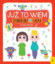 Już to wiem Elementarz 4-latka. Autor: Katarzyna Borecka. Dadada.pl Okładka książki Już to wiem Elementarz 4-latka