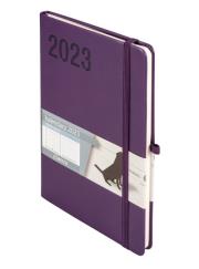 Okładka książki Kal 2023 Minimalizm A5 TNS fioletowy