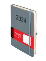 Okładka książki Kal 2024 MEMO A5 DNS grafitowy