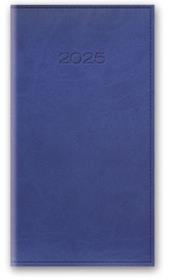Okładka książki KAL 2025 A6 TYGODNIOWY OPRAWA VIVELLA - Zgaszony niebieski