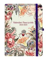 Okładka książki Kal Naucz 2024/2025 A5 TDW egzotyczne kwiaty
