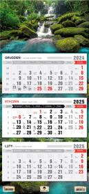 Okładka książki Kalenadarz 2024 trójdzielny strumyk KT1-V. 44