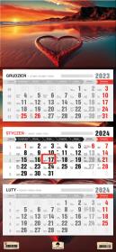 Opakowanie Kalenadarz 2024 trójdzielny zachód słońca KT1-V. 43