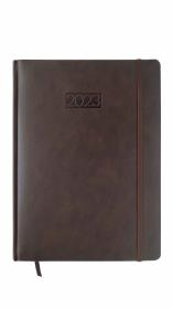 Opakowanie Kalenadrz 2023 lux elegance z gumką A4 dzienny coffee V5