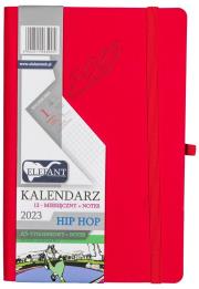 Opakowanie Kalendarz 2023 A5 tyg. Hip hop czerwony ELEFANT