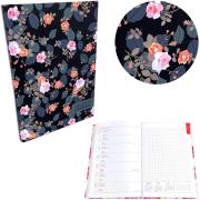 Opakowanie Kalendarz 2023 A5 tygodniowy soft touch róże black