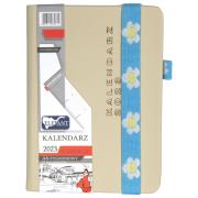 Opakowanie Kalendarz 2023 A6 tyg. Flamenco beżowy ELEFANT