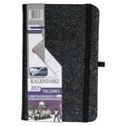 Kalendarz 2023 A6 tyg. Techno czarny ELEFANT. Wydawca: ELEFANT. Dadada.pl Opakowanie Kalendarz 2023 A6 tyg. Techno czarny ELEFANT