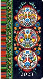 Opakowanie Kalendarz 2023 A6 tygodniowy soft koguty