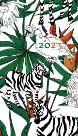 Opakowanie Kalendarz 2023 A6 tygodniowy soft zebry