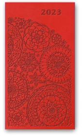 Opakowanie Kalendarz 2023 A6 tygodniowy vivella relief czerwony