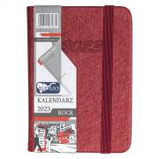 Kalendarz 2023 A7 tyg. Rock czerwony ELEFANT. Wydawca: ELEFANT. Dadada.pl Opakowanie Kalendarz 2023 A7 tyg. Rock czerwony ELEFANT