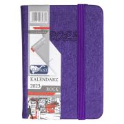 Kalendarz 2023 A7 tyg. Rock fioletowy ELEFANT. Wydawca: ELEFANT. Dadada.pl Opakowanie Kalendarz 2023 A7 tyg. Rock fioletowy ELEFANT