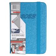 Kalendarz 2023 A7 tyg. Rock niebieski ELEFANT. Wydawca: ELEFANT. Dadada.pl Opakowanie Kalendarz 2023 A7 tyg. Rock niebieski ELEFANT