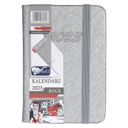 Kalendarz 2023 A7 tyg. Rock srebrny ELEFANT. Wydawca: ELEFANT. Dadada.pl Opakowanie Kalendarz 2023 A7 tyg. Rock srebrny ELEFANT