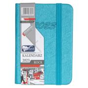 Kalendarz 2023 A7 tyg. Rock turkusowy ELEFANT. Wydawca: ELEFANT. Dadada.pl Opakowanie Kalendarz 2023 A7 tyg. Rock turkusowy ELEFANT