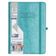 Kalendarz 2023 B6 dzienny Jazz turkusowy ELEFANT. Wydawca: ELEFANT. Dadada.pl Opakowanie Kalendarz 2023 B6 dzienny Jazz turkusowy ELEFANT