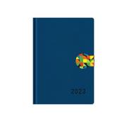 Opakowanie Kalendarz 2023 Edica A5D zapinka niebieski 6314