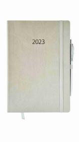 Opakowanie Kalendarz 2023 flex z gumką A5 tygodniowy szary V6