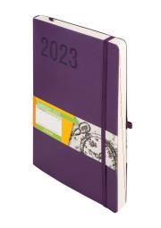 Opakowanie Kalendarz 2023 Impresja B5 DNS  fioletowy