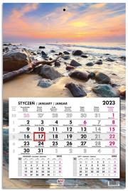 Opakowanie Kalendarz 2023 jednodzielny głowka płaska Bałtyk