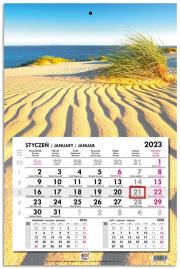 Opakowanie Kalendarz 2023 jednodzielny głowka płaska Bałtyk