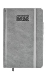 Opakowanie Kalendarz 2023 lux z gumką B5 dzienny V4 szary