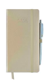 Opakowanie Kalendarz 2023 lux z gumką DL tygodniowy złoty V3