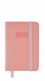 Opakowanie Kalendarz 2023 lux z gumką kieszonkowy różowy V6