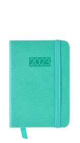 Opakowanie Kalendarz 2023 lux z gumką kieszonkowy turkusowy V2