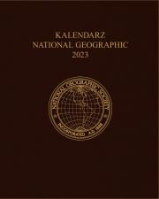 Kalendarz 2023 National Geographic tygodniowy brązowy. Autor: Sikora Jacek. Dadada.pl Okładka książki Kalendarz 2023 National Geographic tygodniowy brązowy