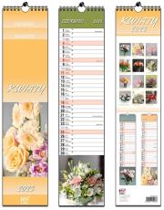 Opakowanie Kalendarz 2023 paskowy 13 Plansz Kwiaty