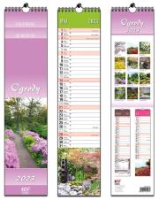 Opakowanie Kalendarz 2023 paskowy 13 planszowy Ogrody