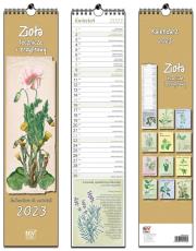 Opakowanie Kalendarz 2023 paskowy 13 planszowy Zioła