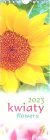 Kalendarz 2023 Paskowy - Kwiaty. Autor:   Praca zbiorowa. Dadada.pl Okładka książki Kalendarz 2023 Paskowy - Kwiaty