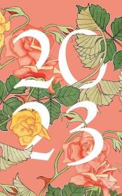 Okładka książki Kalendarz 2023 Róże różowy